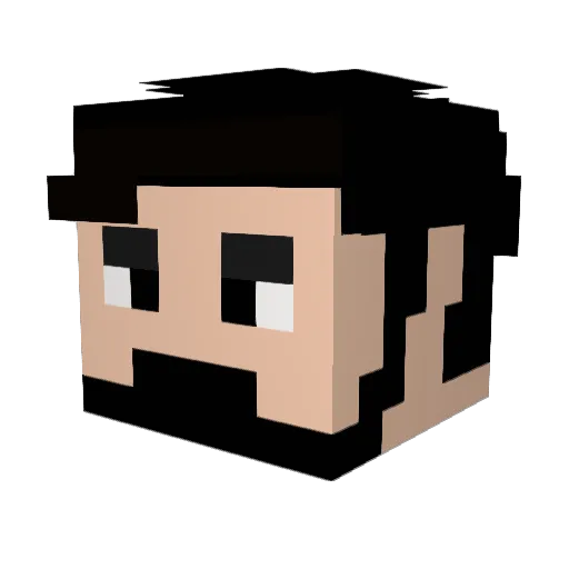LeeByeonggeon Minecraft avatar head, 3D render