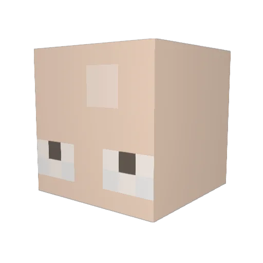 LeeGamingDL Minecraft avatar head, 3D render