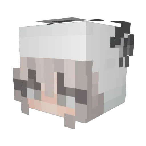 LeeHao1117 Minecraft avatar head, 3D render