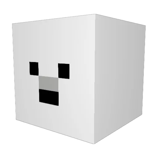 LeeIJ Minecraft avatar head, 3D render