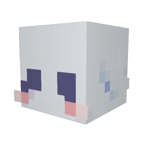 LeeMoreLikePee Minecraft avatar head, 3D render