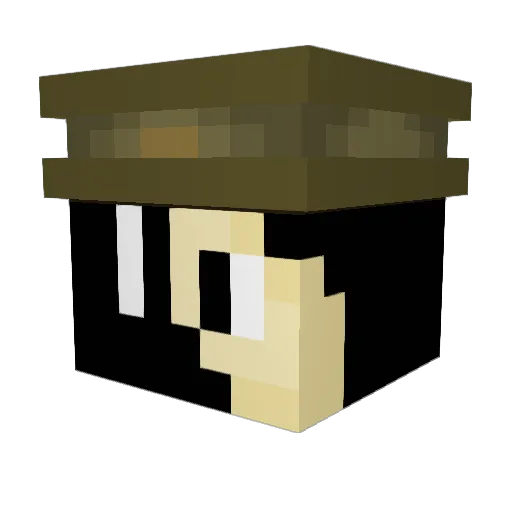 LeeYQ_ Minecraft avatar head, 3D render