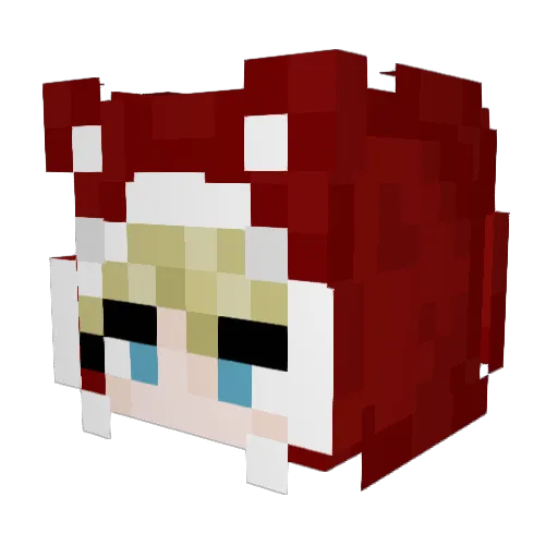 LeeYong Minecraft avatar head, 3D render