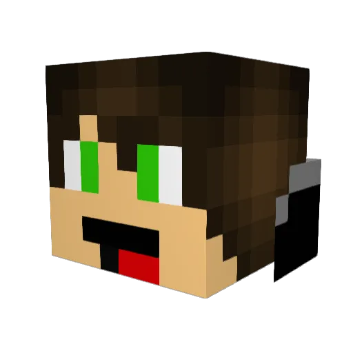 Lee_100 Minecraft avatar head, 3D render