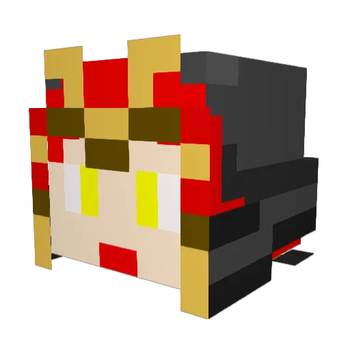 Lee_Fyro Minecraft avatar head, 3D render