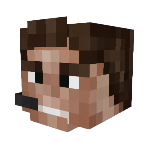 Lee_HyunHiw Minecraft avatar head, 3D render