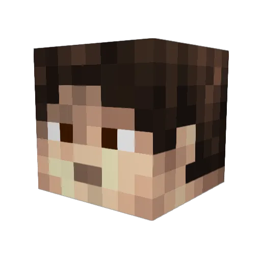 Lee_Kuan_Yew Minecraft avatar head, 3D render