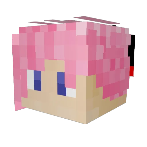 Lee_Oui Minecraft avatar head, 3D render