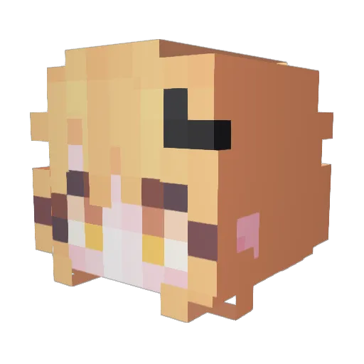 Lee_mile Minecraft avatar head, 3D render