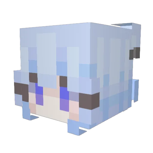 Lee_rang10 Minecraft avatar head, 3D render