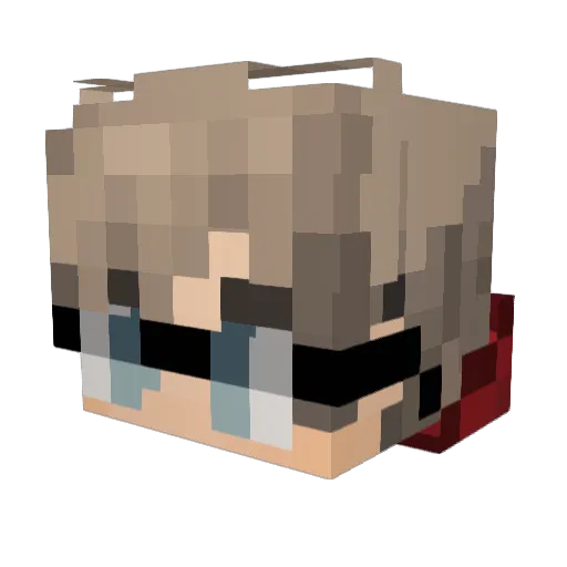 Leebert92 Minecraft avatar head, 3D render