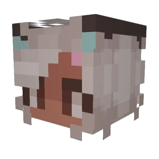 Leebron03 Minecraft avatar head, 3D render
