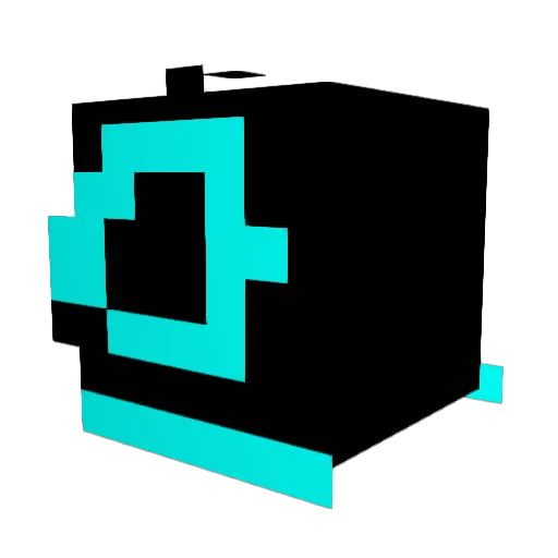 Leedwoo Minecraft avatar head, 3D render