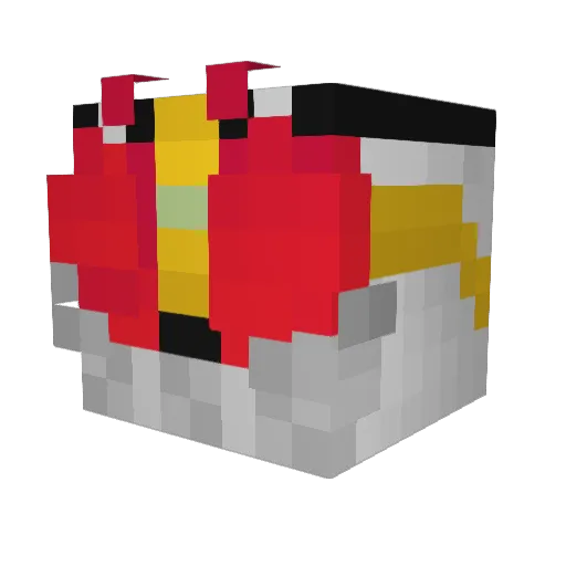 LeeeeeitO Minecraft avatar head, 3D render