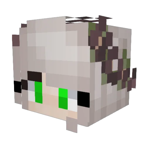 Leeeeena Minecraft avatar head, 3D render