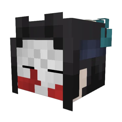 Leeeen21 Minecraft avatar head, 3D render