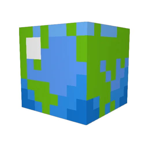 Leeeieh Minecraft avatar head, 3D render