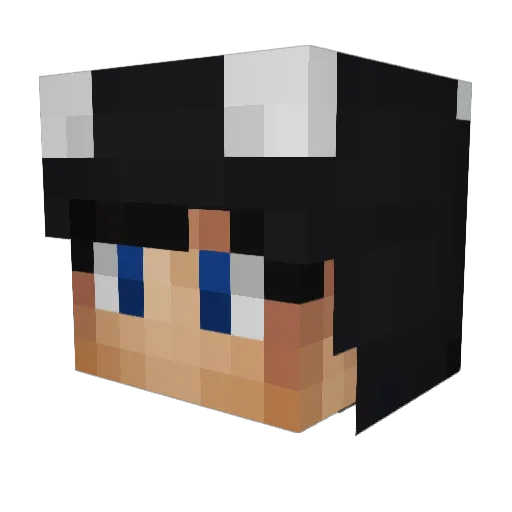 Leeeoonn Minecraft avatar head, 3D render