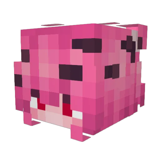 Leefuse Minecraft avatar head, 3D render