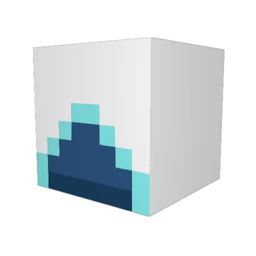 Leejongmin Minecraft avatar head, 3D render