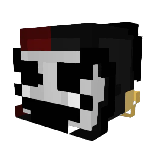 Leek4n Minecraft avatar head, 3D render