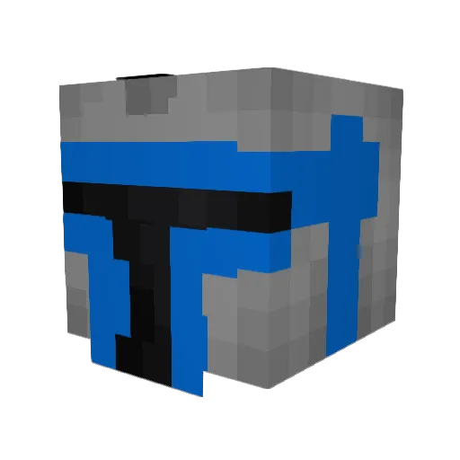 LeekFam Minecraft avatar head, 3D render