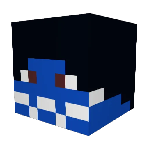 Leeksar Minecraft avatar head, 3D render