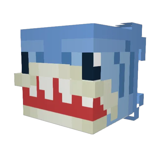 LeekyLemon Minecraft avatar head, 3D render