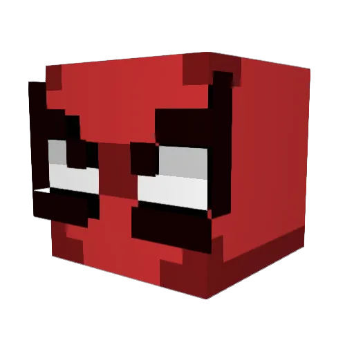 LeekyRaw Minecraft avatar head, 3D render