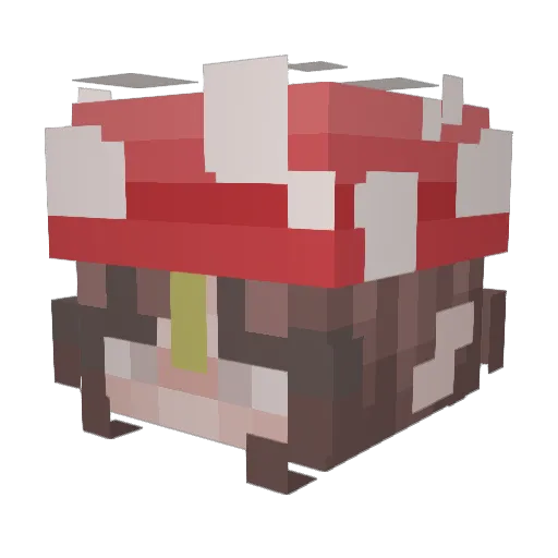 LeelaBee Minecraft avatar head, 3D render