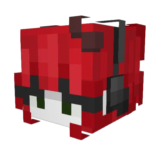 Leemsa Minecraft avatar head, 3D render
