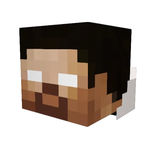 Leemskii Minecraft avatar head, 3D render