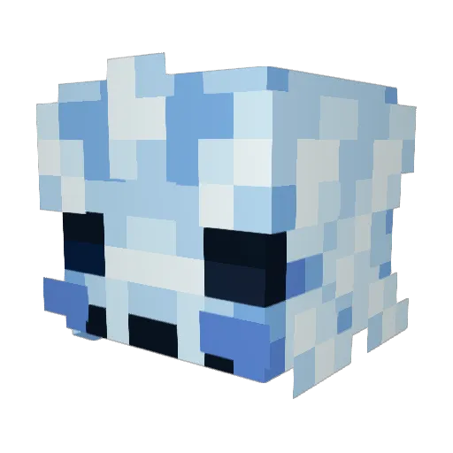 Leenc Minecraft avatar head, 3D render