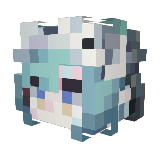 Leenkr Minecraft avatar head, 3D render