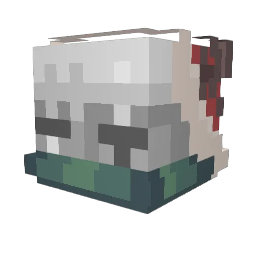 Leeon Minecraft avatar head, 3D render