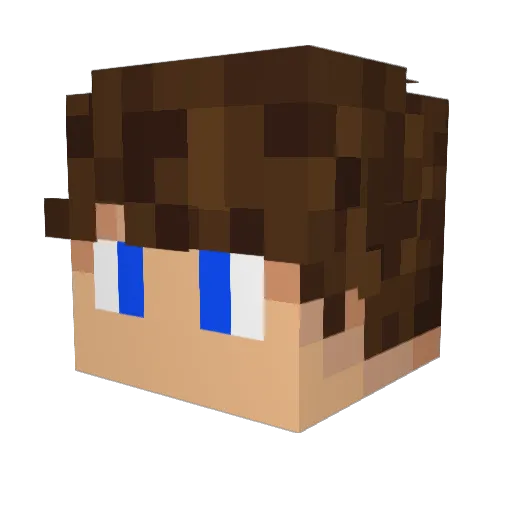 Leerriel Minecraft avatar head, 3D render