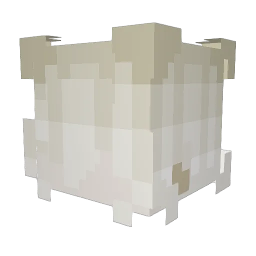 Leeselle Minecraft avatar head, 3D render