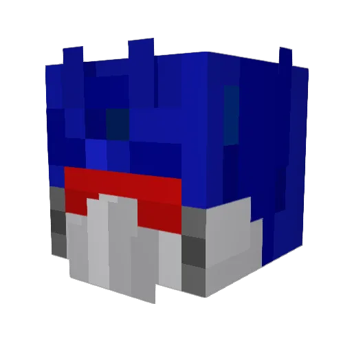 Leeshes Minecraft avatar head, 3D render
