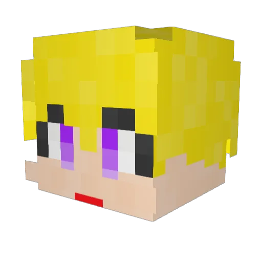 Leeshinwol Minecraft avatar head, 3D render