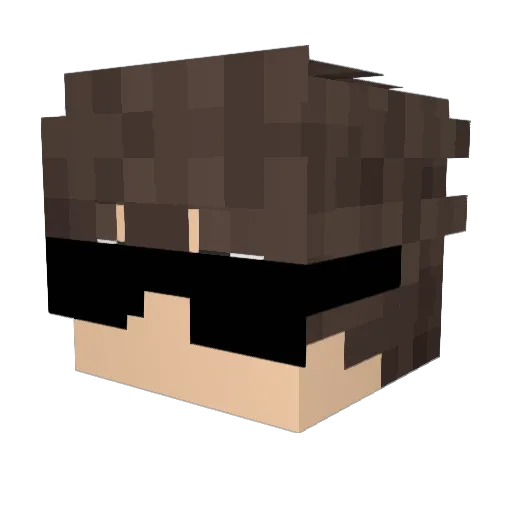 LeeveTV Minecraft avatar head, 3D render