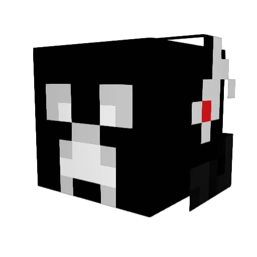Leeveo Minecraft avatar head, 3D render