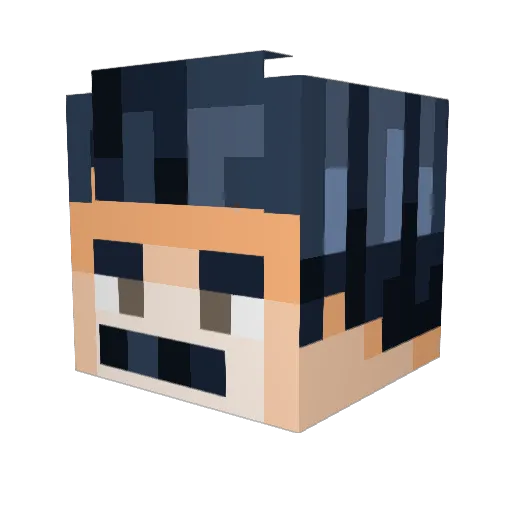 Leevonn Minecraft avatar head, 3D render