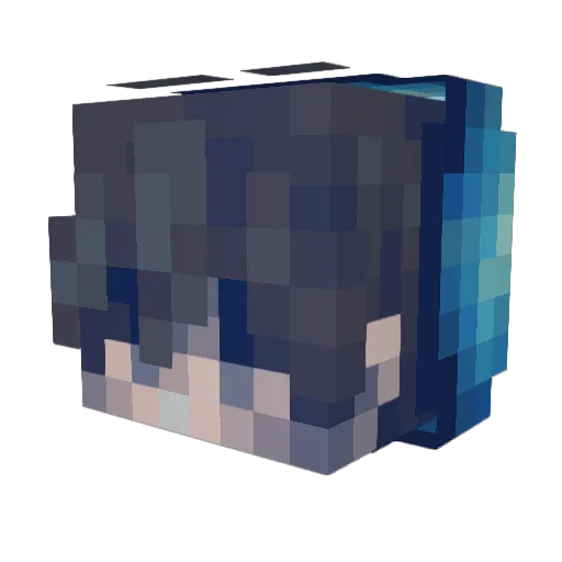 Leevox Minecraft avatar head, 3D render