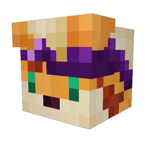 Leexicon Minecraft avatar head, 3D render