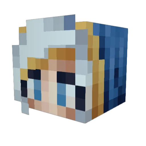 Leexie21 Minecraft avatar head, 3D render