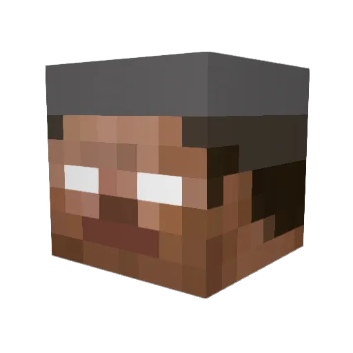 Lefantome315 Minecraft avatar head, 3D render