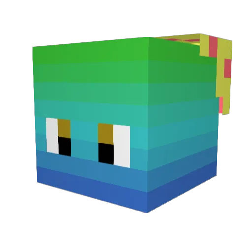 Lefc0 Minecraft avatar head, 3D render