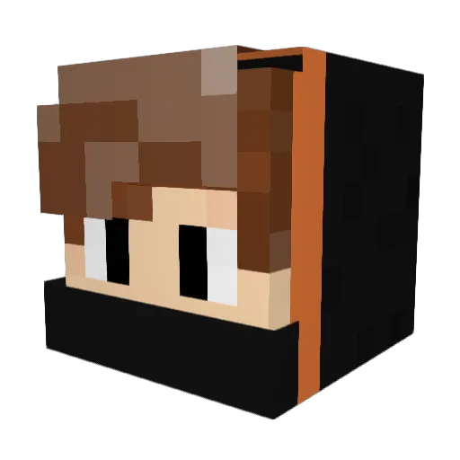 Leffe002 Minecraft avatar head, 3D render