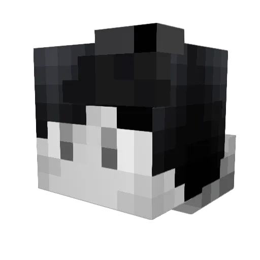 Lefgozer Minecraft avatar head, 3D render