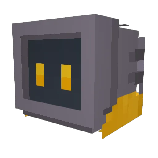 Leflopla Minecraft avatar head, 3D render